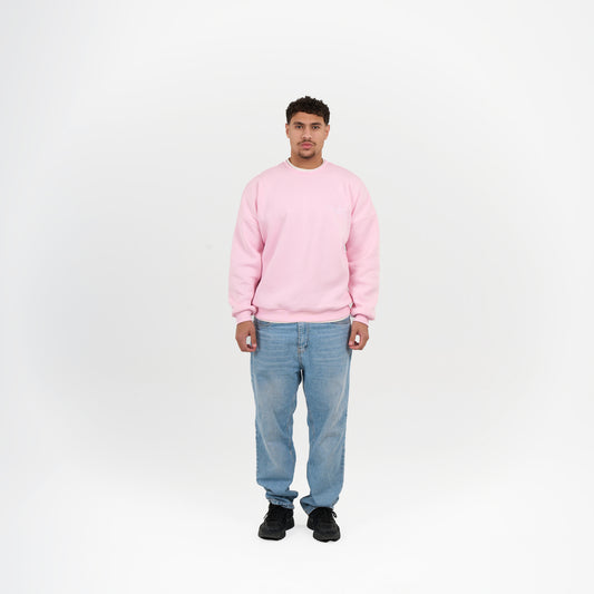 Double-layered Pink crewneck