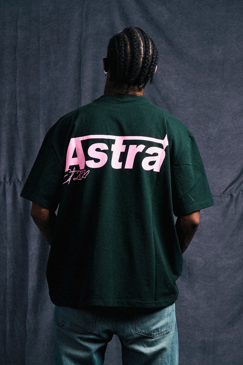 Double Logo Tee In Olive